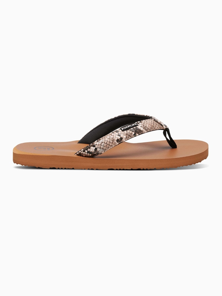 Foamlife Brown Womens Selene Flip Flops - Image 2 of 6