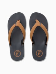 Foamlife Grey Mens Traa-SC Flip Flops - Image 2 of 6
