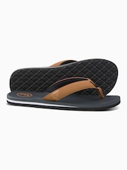 Foamlife Grey Mens Traa-SC Flip Flops - Image 3 of 6