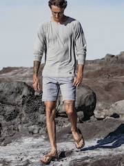 Foamlife Grey Mens Traa-SC Flip Flops - Image 5 of 6