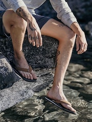 Foamlife Grey Mens Traa-SC Flip Flops - Image 6 of 6
