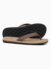 Foamlife Brown Mens Sully Flip Flops - Image 4 of 5