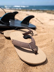 Foamlife Brown Mens Sully Flip Flops - Image 5 of 5
