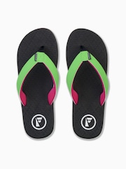 Foamlife Black Mens Traad Flip Flops - Image 2 of 5