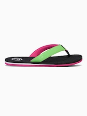 Foamlife Black Mens Traad Flip Flops - Image 4 of 5