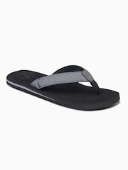 Foamlife Black Mens Sharrp Flip Flops - Image 1 of 4