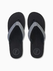 Foamlife Black Mens Sharrp Flip Flops - Image 2 of 4