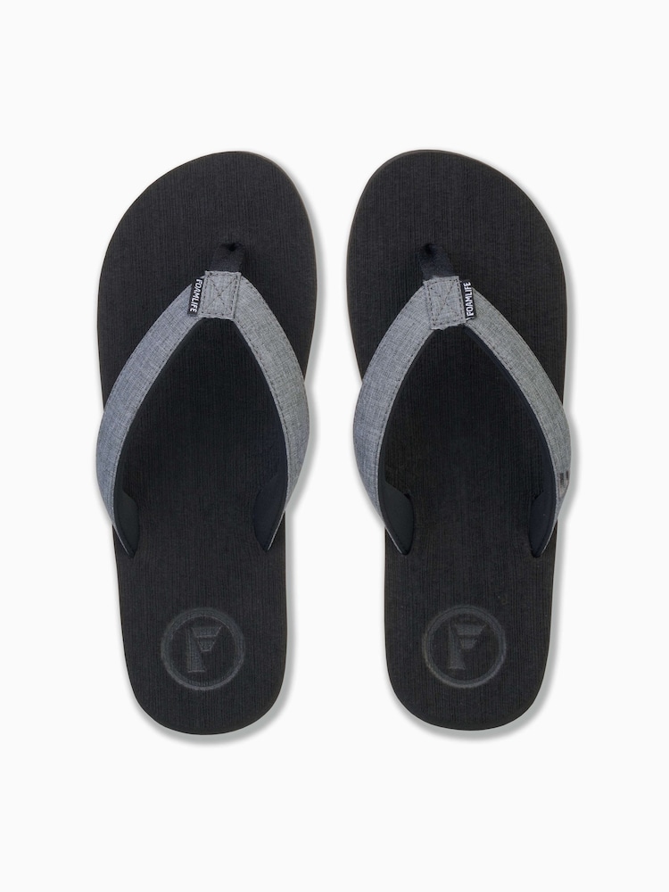 Foamlife Black Mens Sharrp Flip Flops - Image 2 of 4 Foamlife Black Mens Sharrp Flip Flops - Image 2 of 4