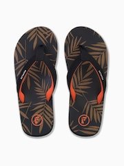 Foamlife Dark Brown Womens Seales Slide Sliders - Image 8 of 10