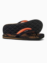 Foamlife Dark Brown Womens Seales Slide Sliders - Image 9 of 10