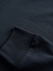 Marineblau/blau - Langärmliges Polo-Shirt mit kubanischem Kragen - Image 9 of 9