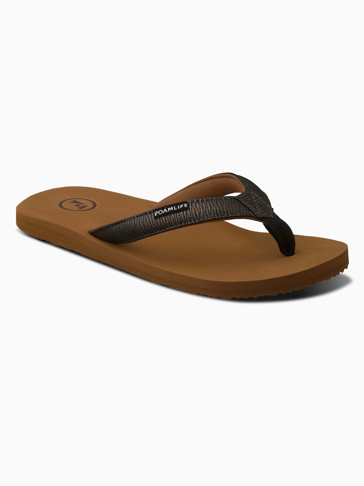 Foamlife Brown Seales Earth  Womens Flip Flops - Image 1 of 5