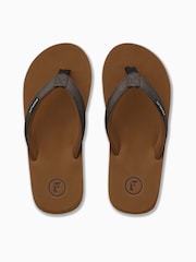 Foamlife Brown Seales Earth  Womens Flip Flops - Image 3 of 5