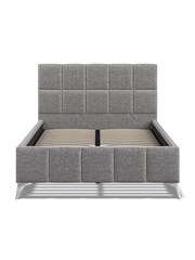 K Interiors Dark Grey Lexia Linen Bedframe - Image 4 of 6