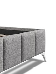 K Interiors Dark Grey Lexia Linen Bedframe - Image 5 of 6