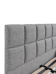 K Interiors Dark Grey Lexia Linen Bedframe - Image 6 of 6