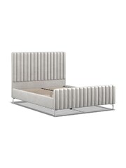 K Interiors Silver Ophelia Velvet Bedframe - Image 3 of 6