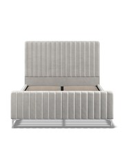 K Interiors Silver Ophelia Velvet Bedframe - Image 4 of 6