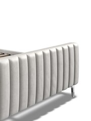 K Interiors Silver Ophelia Velvet Bedframe - Image 5 of 6