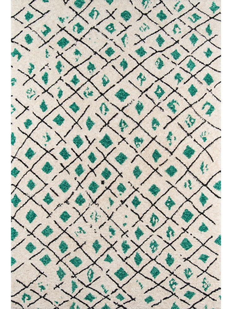 Novogratz Green Bungalow Plush Tallulah Rug - Image 1 of 5