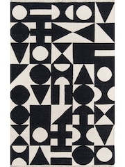 Novogratz Black Topanga Roberta Rug - Image 1 of 5