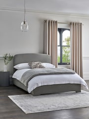 Grey Steel Opulent Velvet Matson Upholstered Drawer Storage Bed Frame - Image 2 of 7