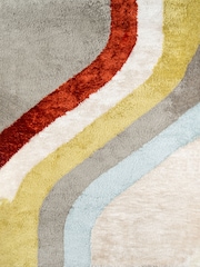 Novogratz Multi Retro Shaggy Classic Rug - Image 3 of 6