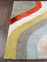 Novogratz Multi Retro Shaggy Classic Rug - Image 4 of 6
