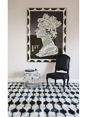 Novogratz Black Retro Shaggy Stocking Rug - Image 1 of 6