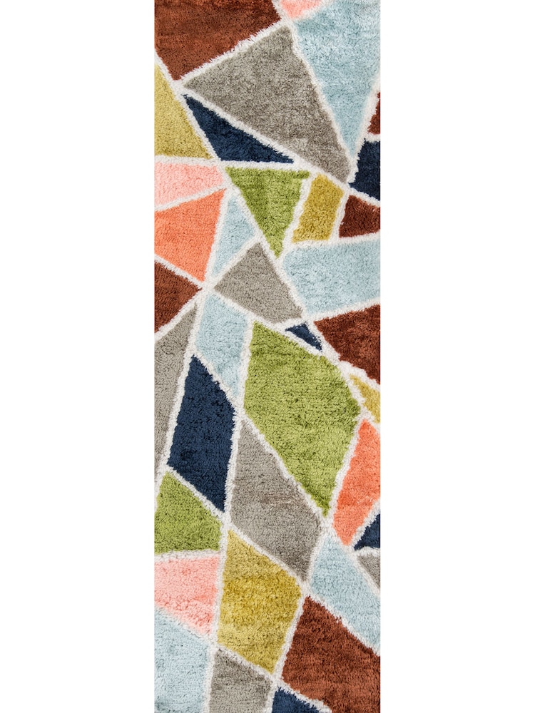 Novogratz Multi Retro Shaggy Prism Rug - Image 2 of 2