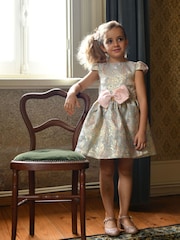 Angels Face Green Madison Metallic Paisley Dress - Image 4 of 6