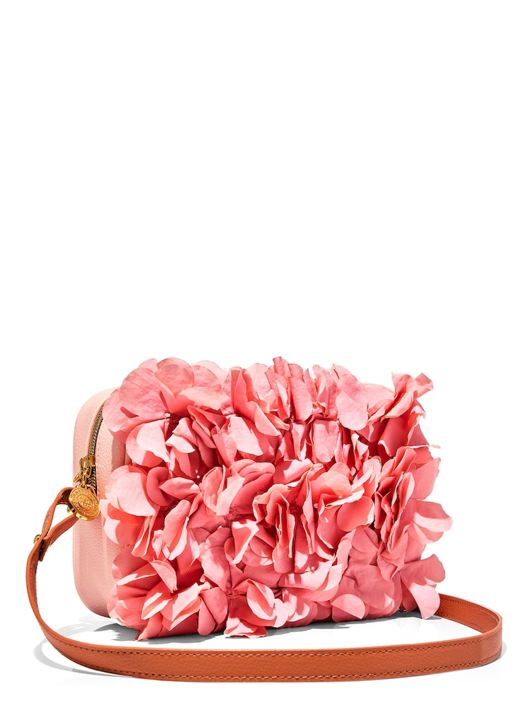 Bath & Body Works Pink Floral Cosmetic Bag - Image 1 of 2