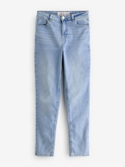 JD Williams Blue High Waist Super Soft Slim Leg Denim Jeans - Image 5 of 5