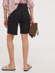 JD Williams Black Denim Bermuda Shorts - Image 2 of 4