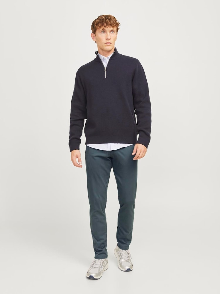 Schieferblau - JACK & JONES Slim Fit Marco Chino Trousers - Bild 2 von 7