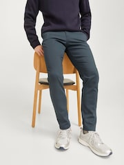 Schieferblau - JACK & JONES Slim Fit Marco Chino Trousers - Bild 4 von 7