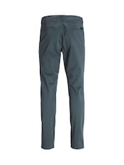 Schieferblau - JACK & JONES Slim Fit Marco Chino Trousers - Bild 7 von 7