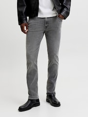 Γκρι - JACK & JONES Τζιν Clark σε ίσια γραμμή - Εικόνα 1 από 7