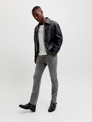 Γκρι - JACK & JONES Τζιν Clark σε ίσια γραμμή - Εικόνα 2 από 7