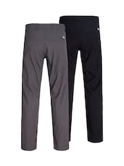 JACK & JONES Black Kane Fit Relaxed Chinos 2 Pack - Image 6 of 7