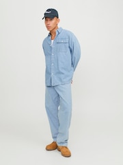 JACK & JONES Pale Blue Alex Baggy Fit Jeans - Image 1 of 7