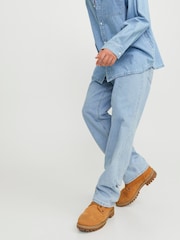 JACK & JONES Pale Blue Alex Baggy Fit Jeans - Image 3 of 7