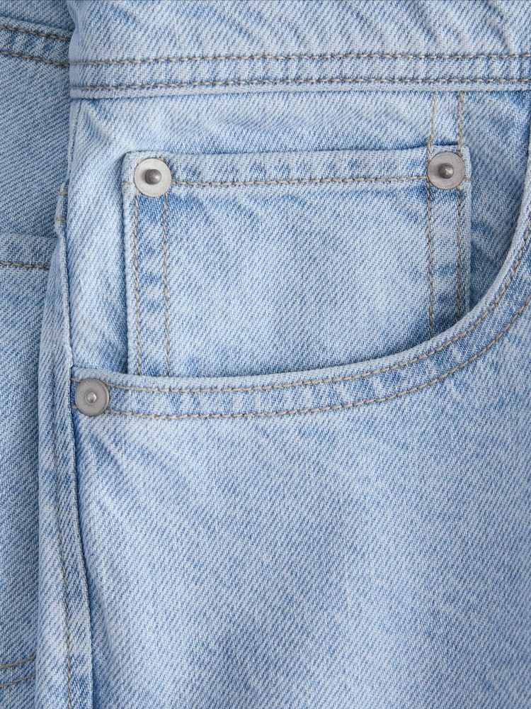JACK & JONES Pale Blue Alex Baggy Fit Jeans - Image 7 of 7 JACK & JONES Pale Blue Alex Baggy Fit Jeans - Image 7 of 7