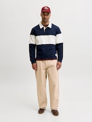 Krem - JACK & JONES Alex Baggy Fit Arbeidsbukser - Bilde 2 av 10