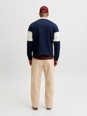 Krem - JACK & JONES Alex Baggy Fit Arbeidsbukser - Bilde 3 av 10