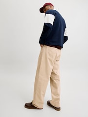 Krem - JACK & JONES Alex Baggy Fit Arbeidsbukser - Bilde 4 av 10