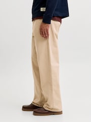Krem - JACK & JONES Alex Baggy Fit Arbeidsbukser - Bilde 6 av 10
