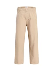 Krem - JACK & JONES Alex Baggy Fit Arbeidsbukser - Bilde 7 av 10