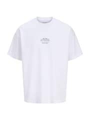 JACK & JONES White Oversized Back Graphic T-Shirt - Image 5 of 8