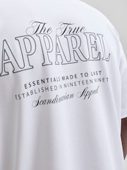 JACK & JONES White Oversized Back Graphic T-Shirt - Image 8 of 8